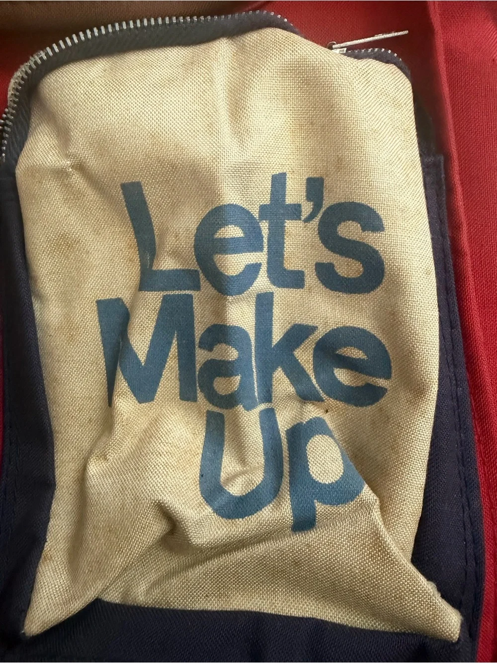 Vintage Multi-Pocket Canvas Tote Bag (1970s)